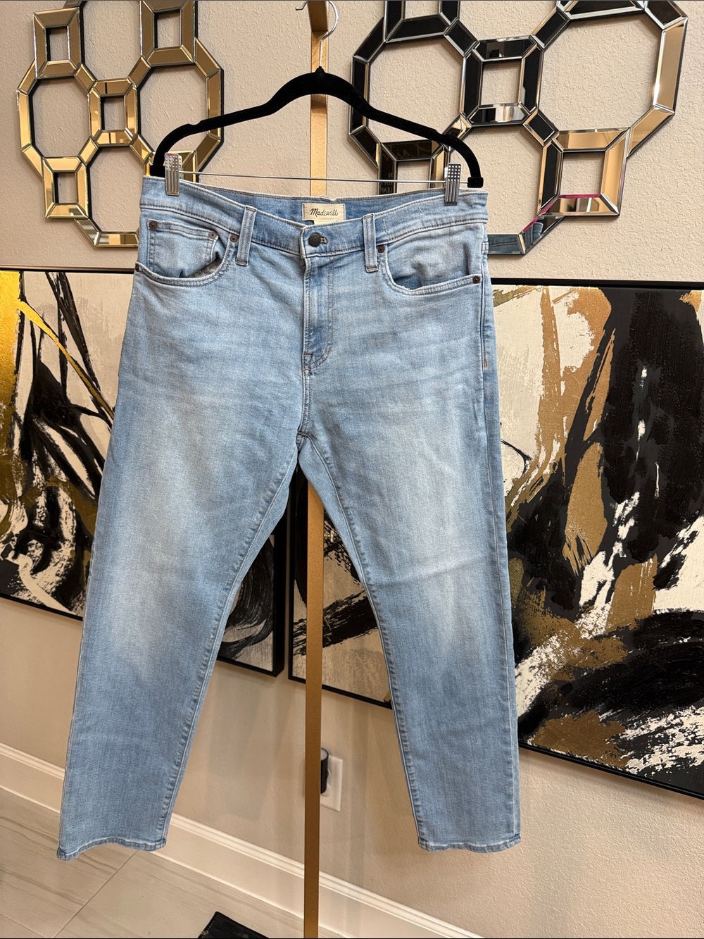 Madewell Light Blue Cropped Ankle Jeans